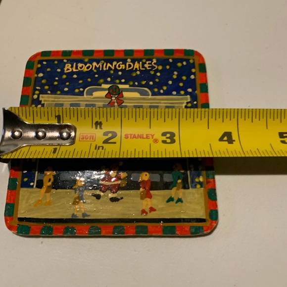 Vintage Bloomingdale's Drink Coasters (6) NYC Christmas Scenes In Lacquer Box - Picture 13 of 14